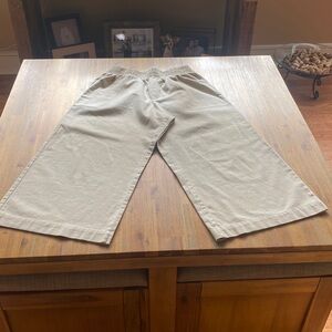 ATM Anthony Thomas Melillo Tan Crop Wide Leg Pants Sz  S/P. EUC. Inseam 24